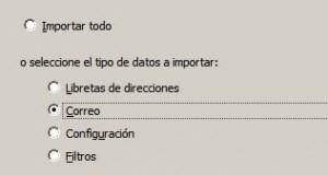 Importar Correo desde Outlook