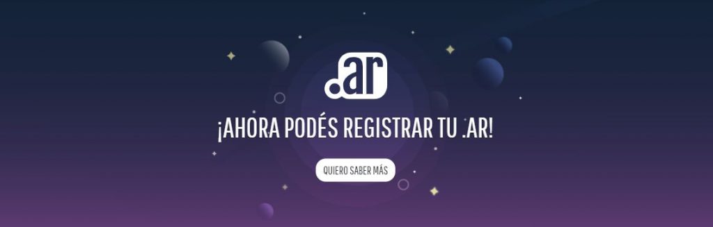 registro de dominios .ar