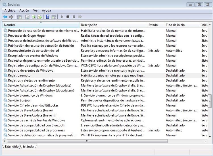 Servicios de Windows