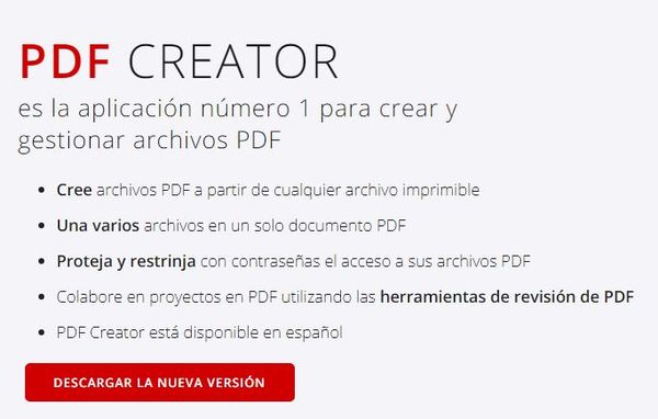 Crear archivos PDF gratis y fácil