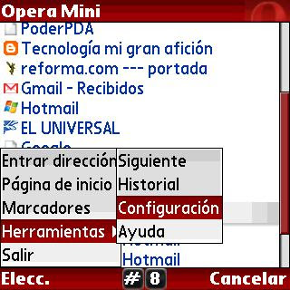 Instalar Opera Mini en la Palm Treo 650