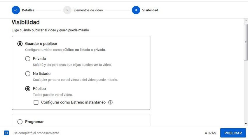 privacidad youtube