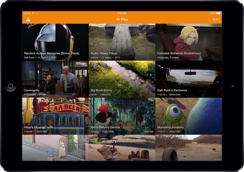 Videos del Ipad en VLC