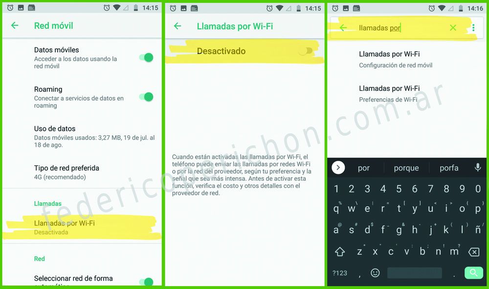 llamadas por wifi