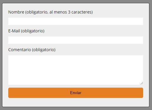 Validar un formulario con jQuery