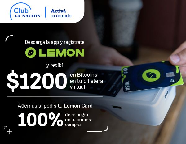 Lemon me regala 1200 pesos en BTC