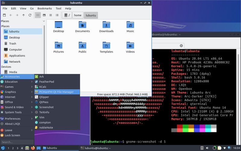 escritorio lubuntu 20.04 revivir notebook